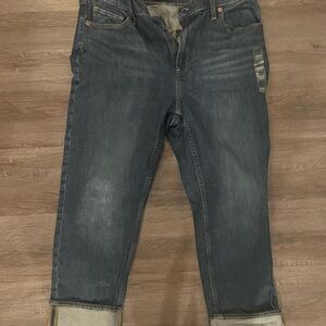 NWT GAP Women’s High Rise 90s Straight Jeans with Wide Cuff